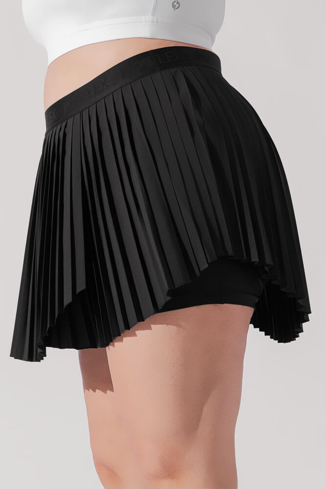 Ace ‘em Pleated Skort - Black