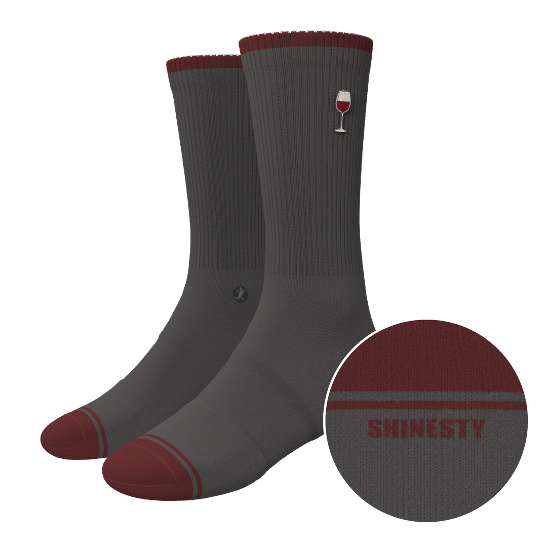 The Vino | Wine Heel Hammock™ Crew Socks