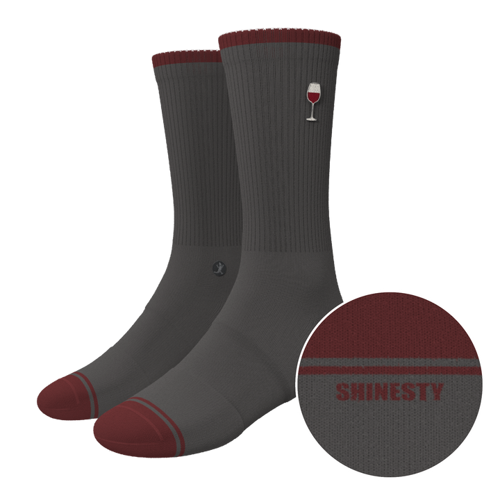 The Vino | Wine Heel Hammock™ Crew Socks