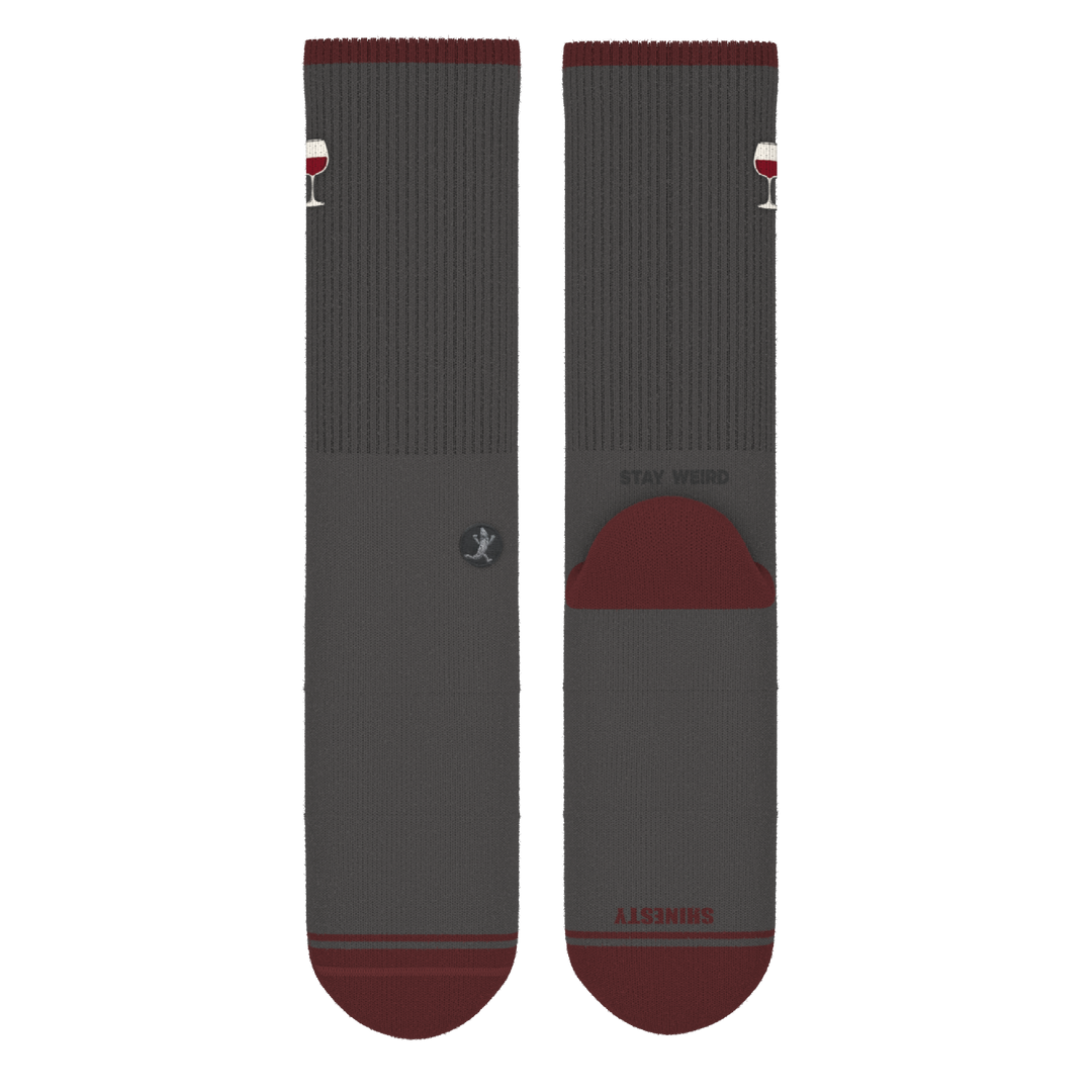 The Vino | Wine Heel Hammock™ Crew Socks