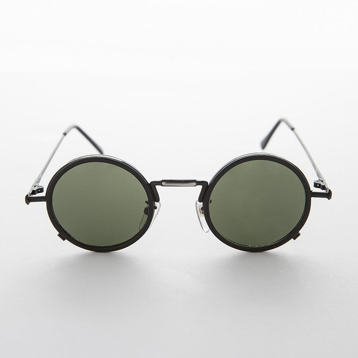 Round Goth Steampunk Vintage Sunglass - Waldo