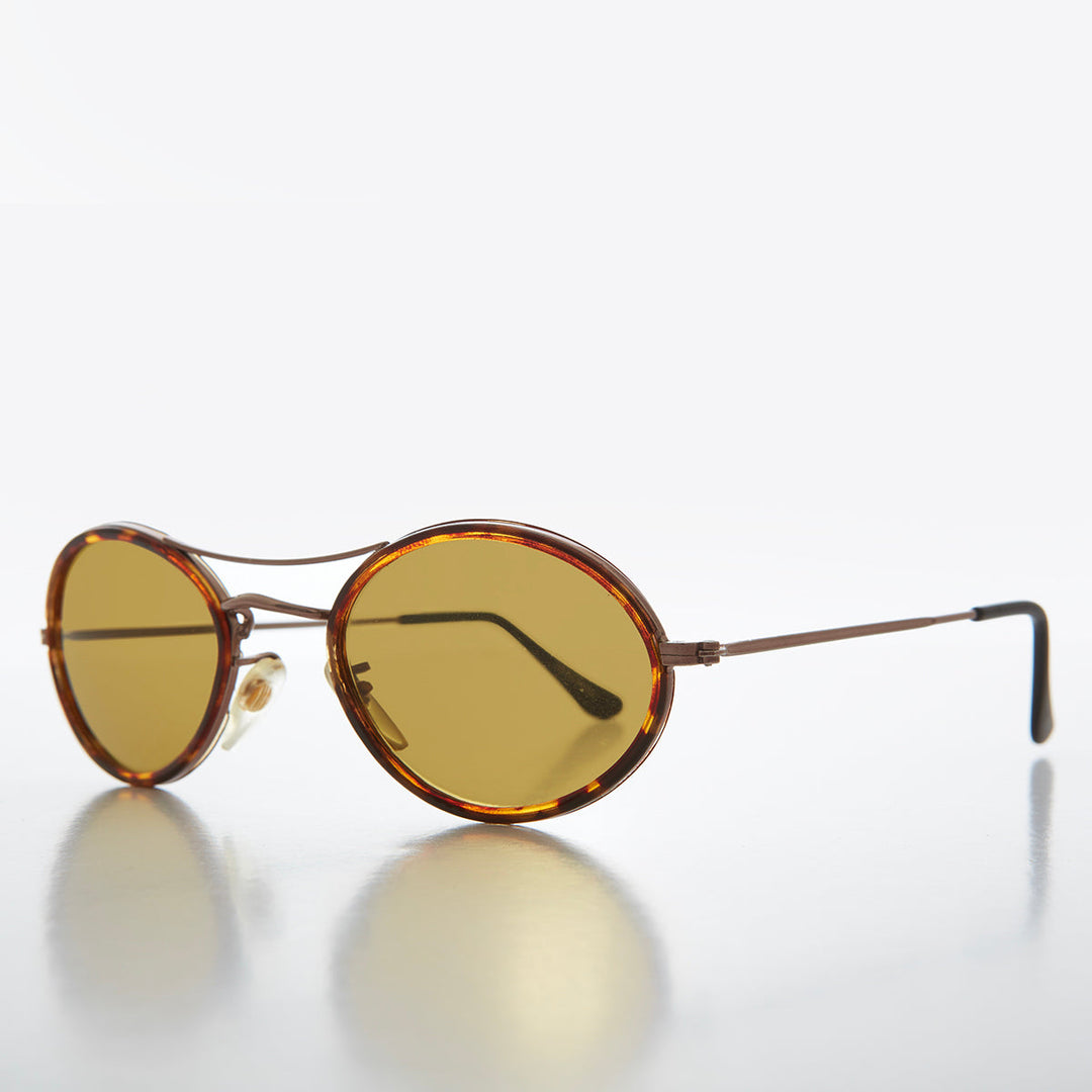 Oval Pilot Style Vintage Sunglasses - Welch