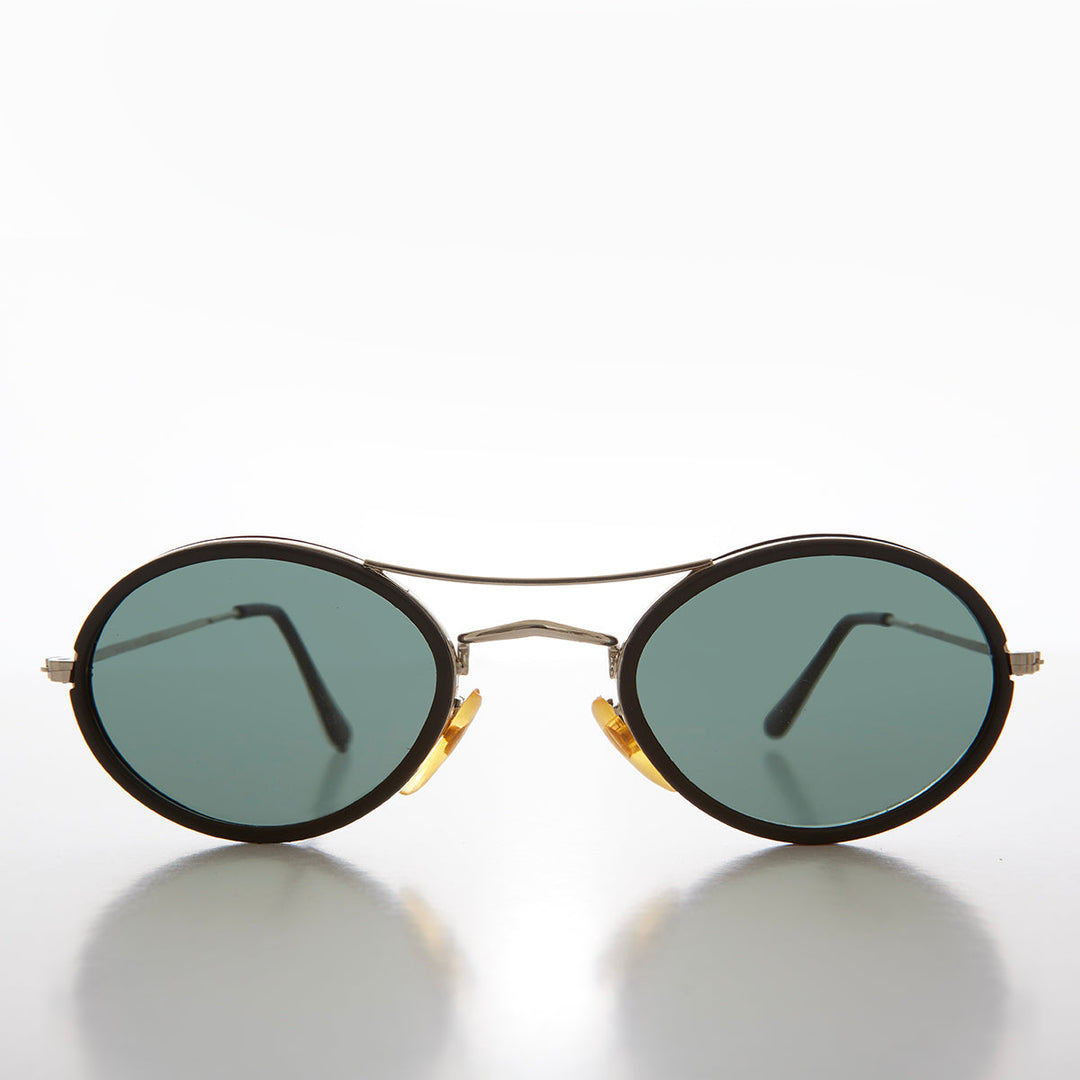 Oval Pilot Style Vintage Sunglasses - Welch