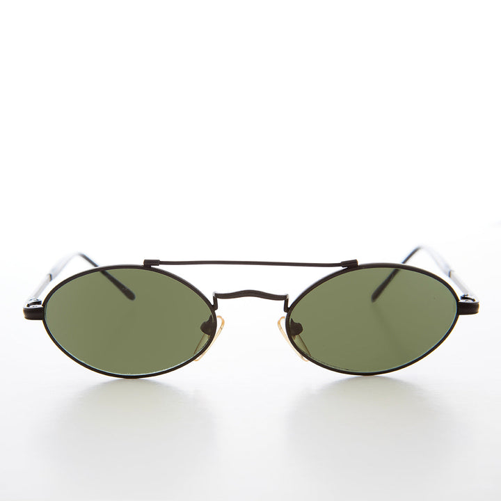 Gothic Oval Steampunk Vintage Sunglasses - Wink
