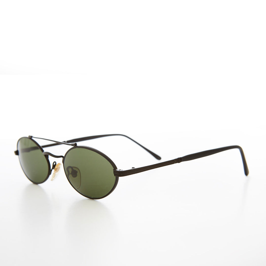 Gothic Oval Steampunk Vintage Sunglasses - Wink