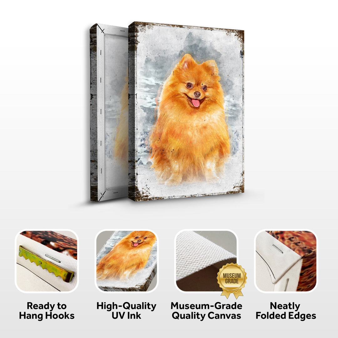 Pet Watercolor Portrait Sign II