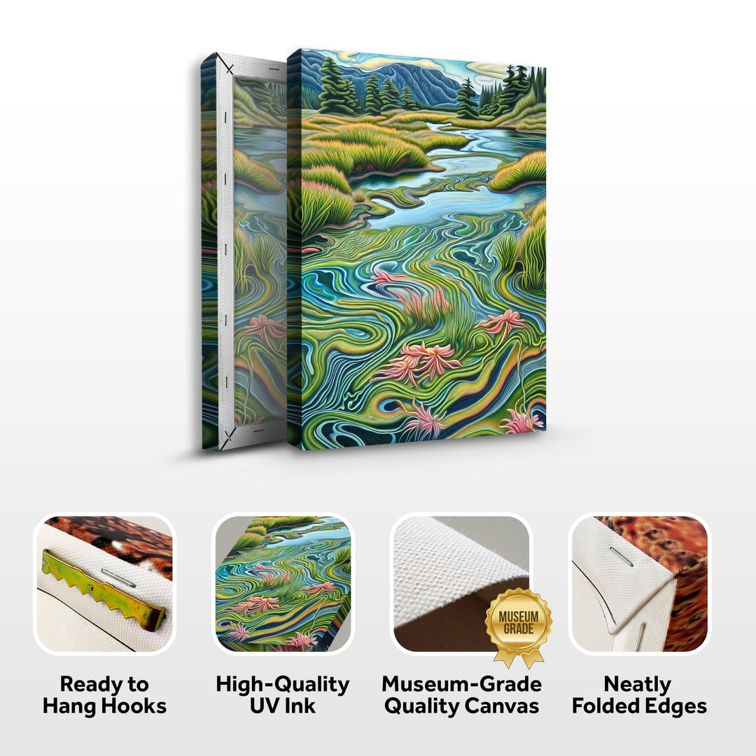 Canvas Print: "Flowing Serenity"