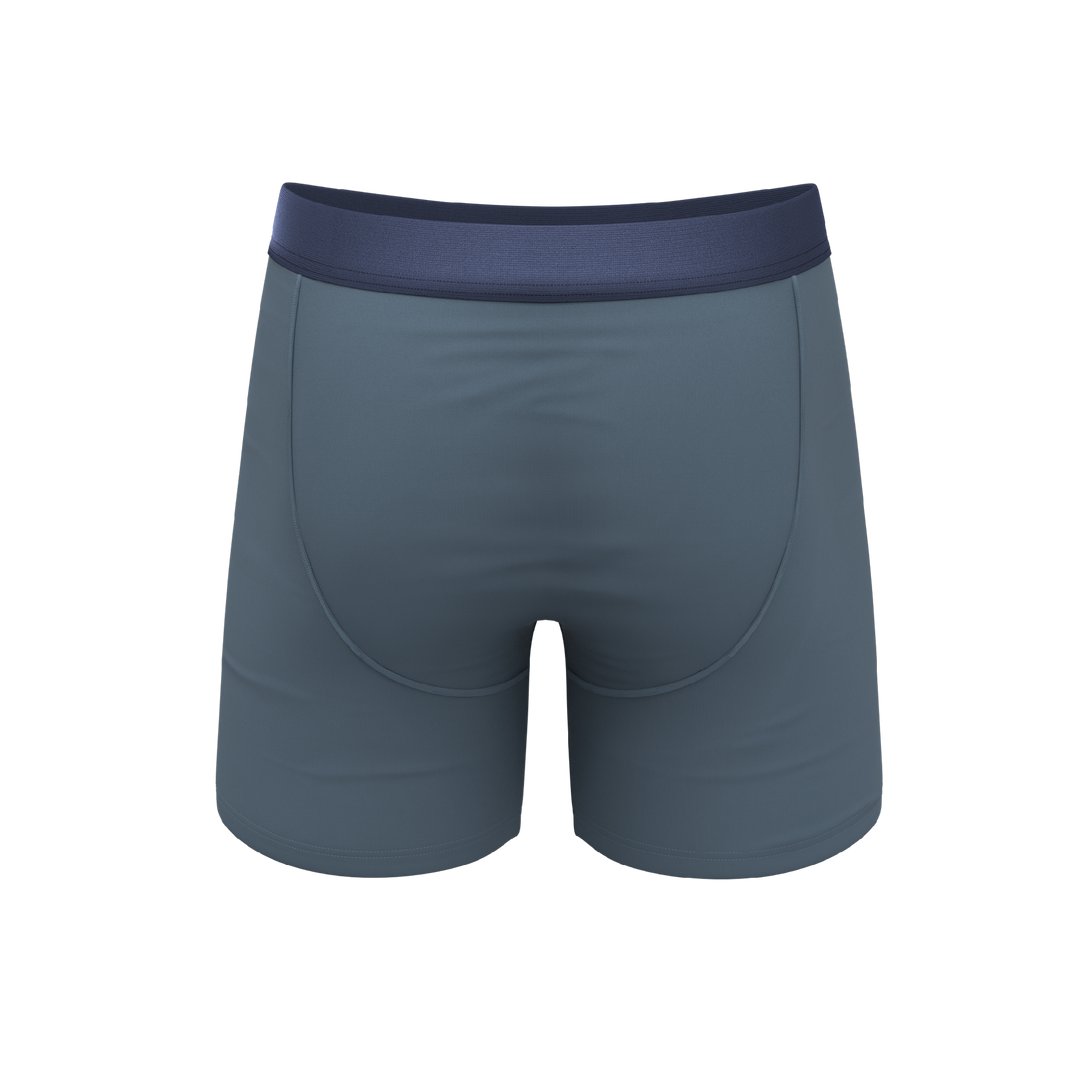 The Wake In The Lake | Tonal Teal Ball Hammock® Pouch Underwear With Fly