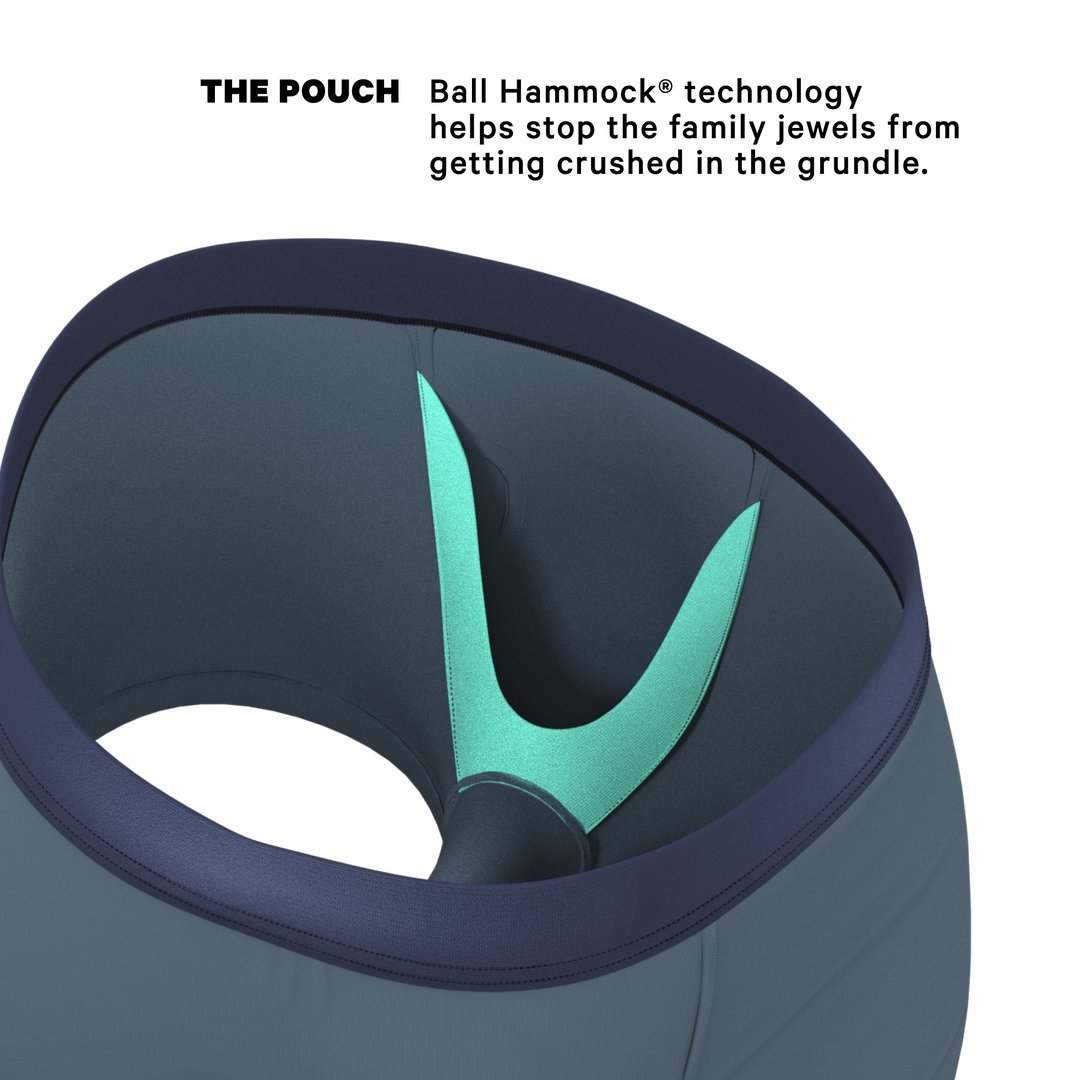 The Wake In The Lake | Tonal Teal Ball Hammock® Pouch Trunks Underwear