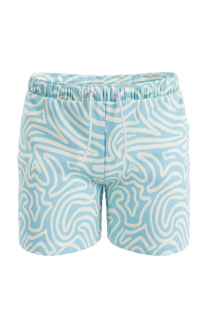 The Water Park | Neon Abstract Line Ball Hammock® Pouch 5" Swim Trunks