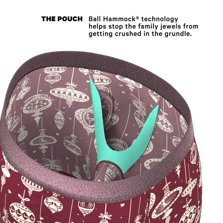 The Well Hung | Naughty Ornament Long Leg Ball Hammock® Pouch Underwear With Fly