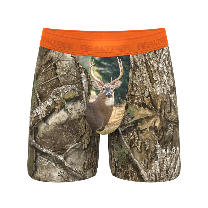 The Wild Game | Realtree x Shinesty Neon Orange Ball Hammock® Magnum Big Pouch Underwear