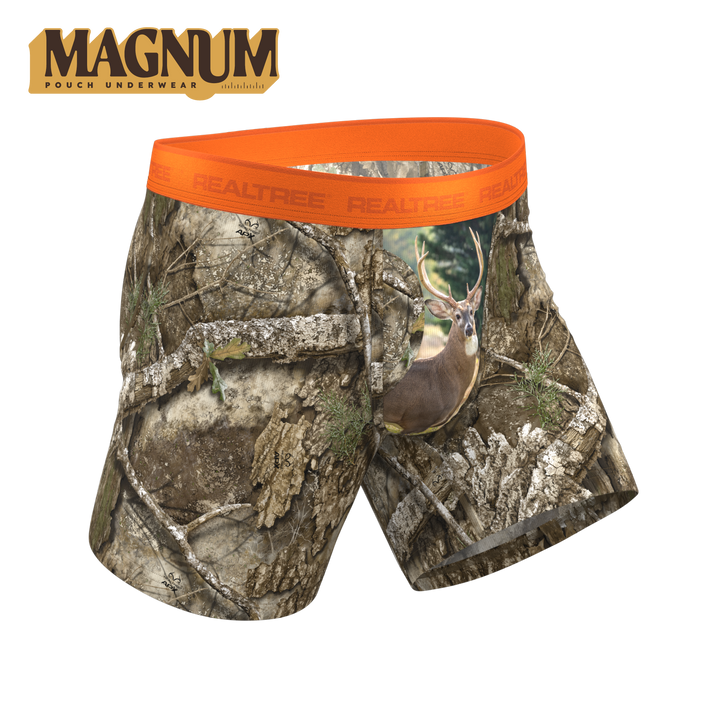 The Wild Game | Realtree x Shinesty Neon Orange Ball Hammock® Magnum Big Pouch Underwear