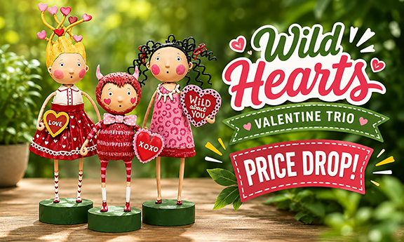 Wild Hearts Valentine Trio by Lori Mitchell