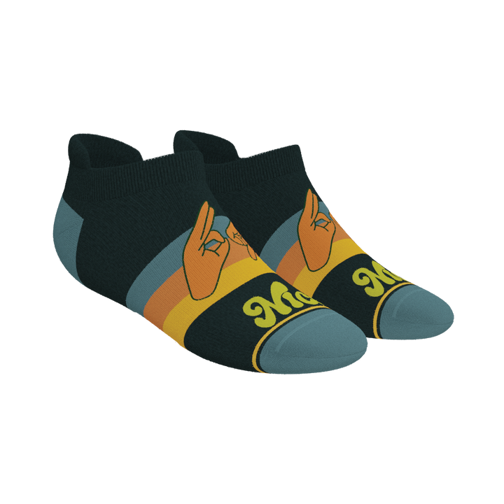 The Wine Dine & 69 | Route 69 Heel Hammock™ Ankle Socks