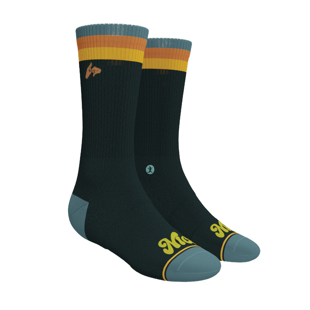 The Wine Dine & 69 | Route 69 Heel Hammock™ Crew Socks