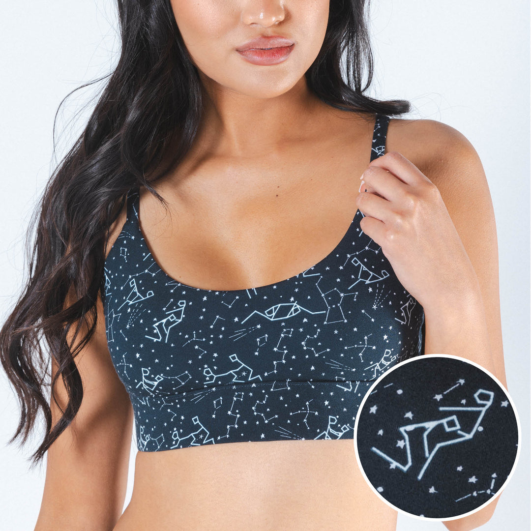 The Big Bang | Glow In The Dark Constellation Boob Hammock™ Scoop Bralette