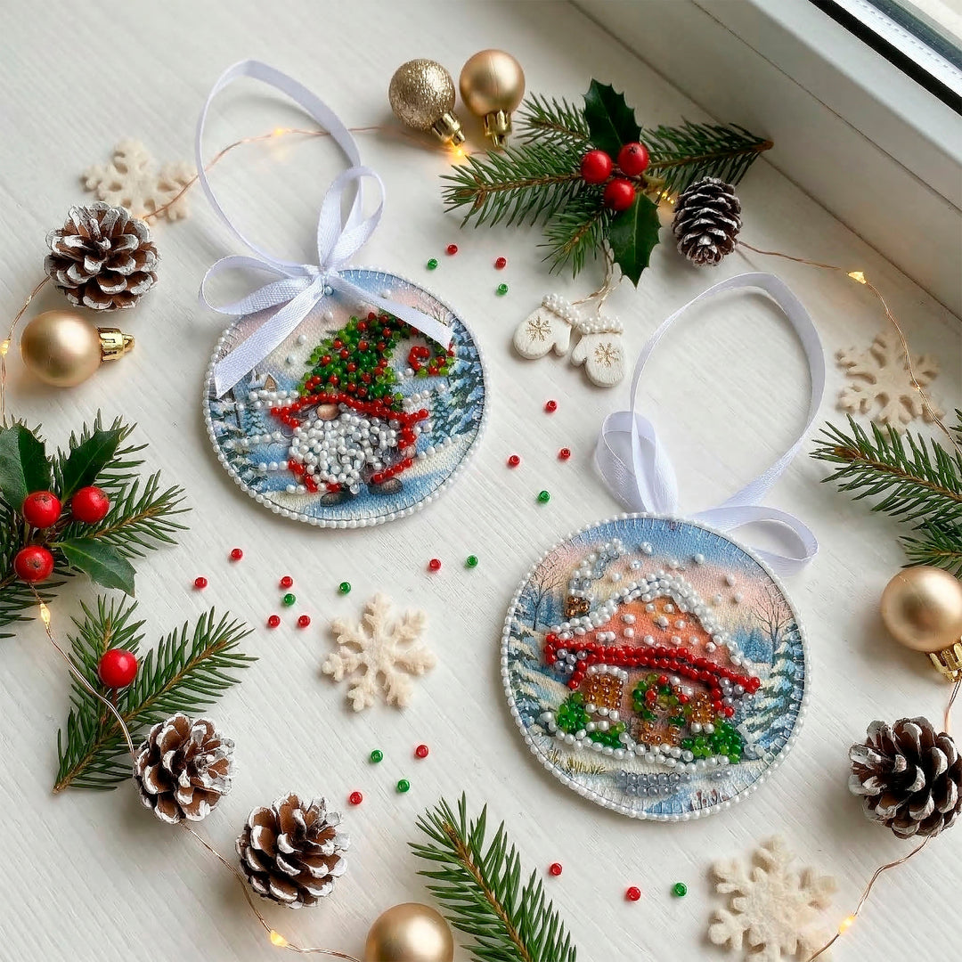 Woodland Wonder Bead Embroidery Decoration Kit by Abris Art ABT-063