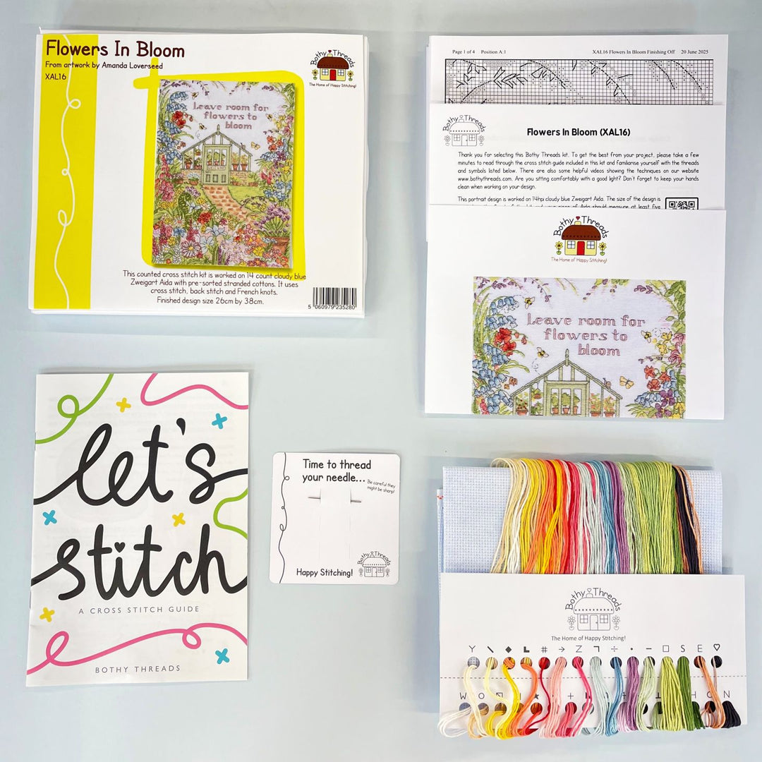 Flowers In Bloom XAL16 Counted Cross Stitch Kit