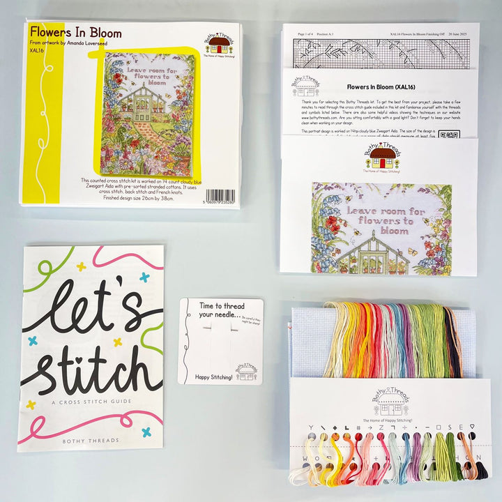 Flowers In Bloom XAL16 Counted Cross Stitch Kit