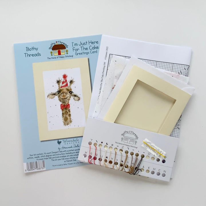 Greeting Card - I'm Just Here For The Cake XGC30 Counted Cross Stitch Kit