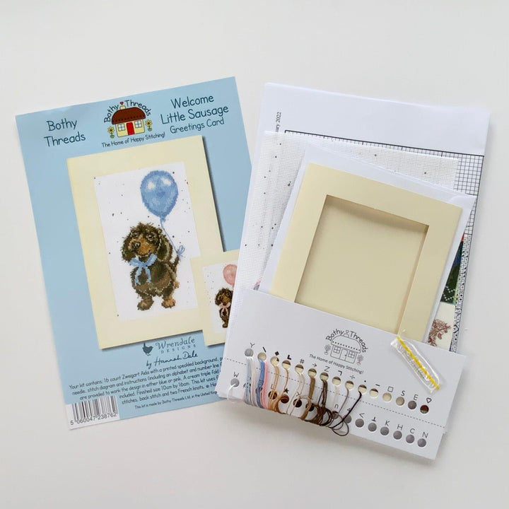 Greeting Card - Welcome Little Sausage XGC33 Counted Cross Stitch Kit