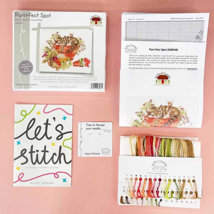 Purrrfect Spot XHD149 Counted Cross Stitch Kit