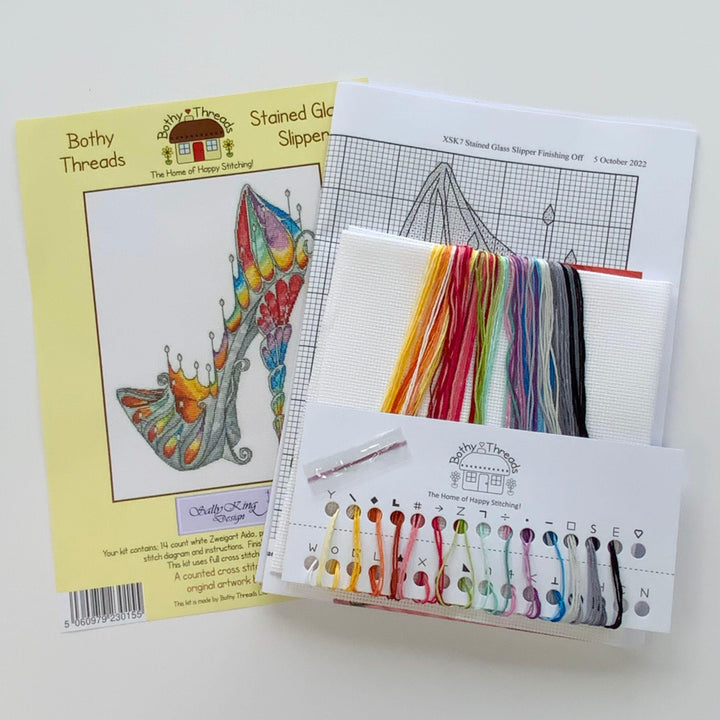 Stained Glass Slipper XSK7 Counted Cross Stitch Kit