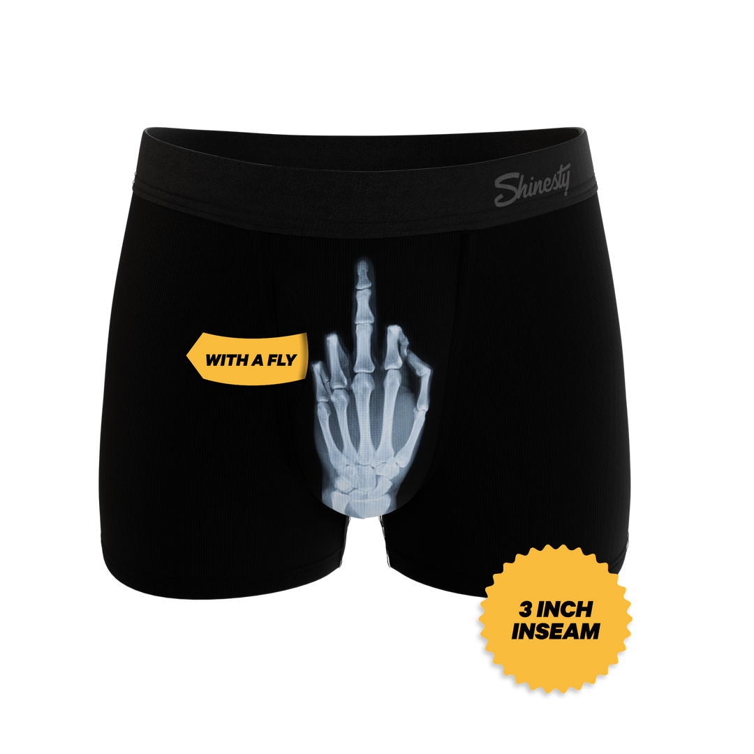 The XXX Ray | Middle Finger X Ray Ball Hammock® Pouch Trunks Underwear