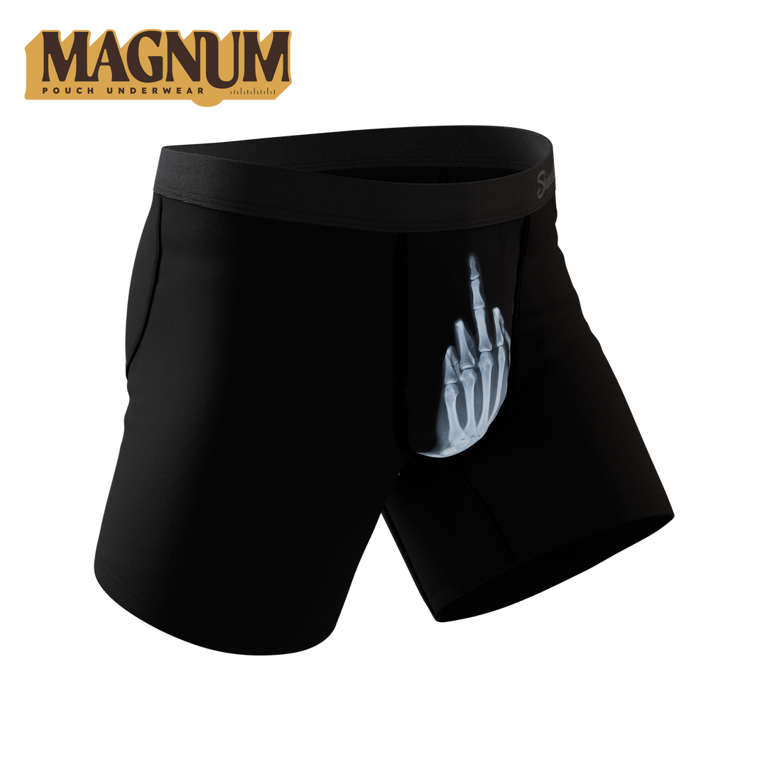 The XXX Ray | Middle Finger X Ray Ball Hammock® Magnum Big Pouch Underwear