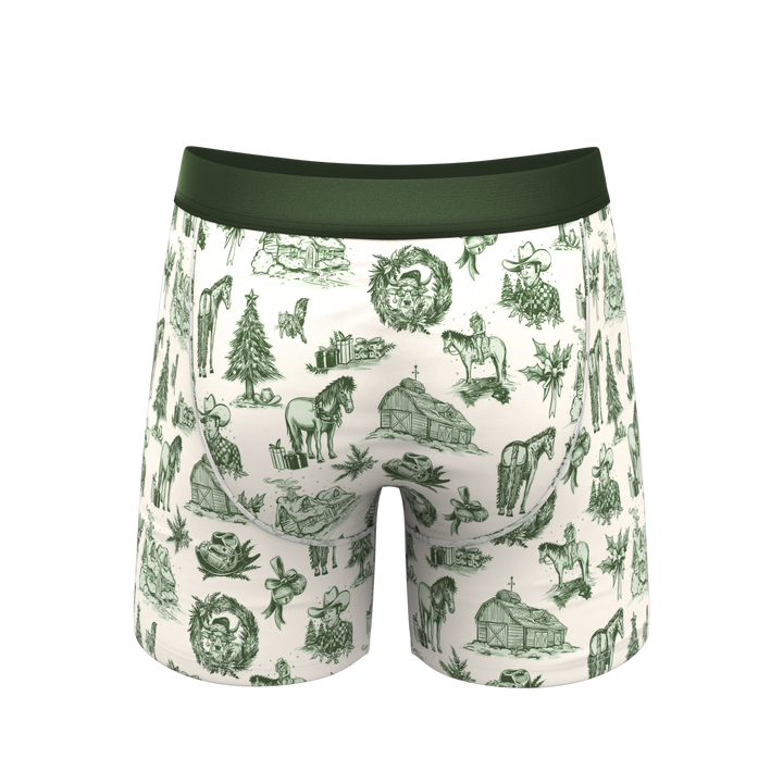 The Western Wonderland | Western Toile Ball Hammock® Pouch Underwear With Fly