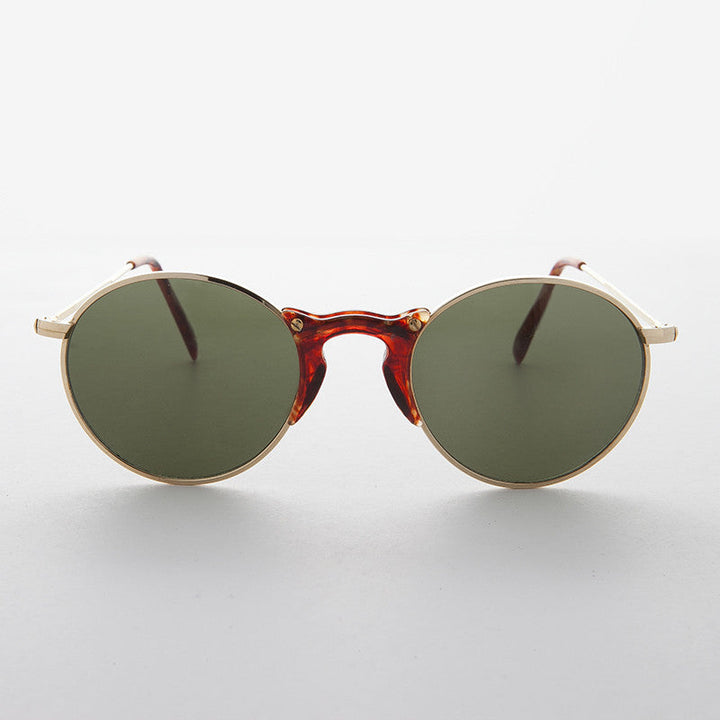 Round Unique Keyhole Bridge Vintage Sunglass - Ziggy