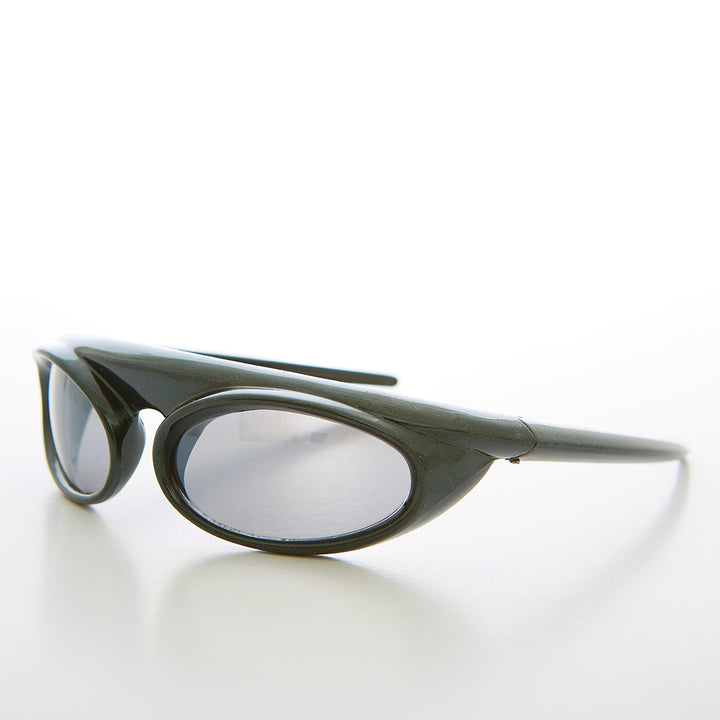 Futuristic Wrap Around Goggle Vintage Sunglass - Zurich