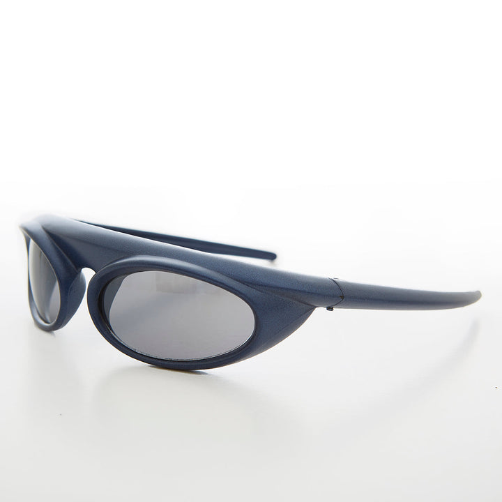 Futuristic Wrap Around Goggle Vintage Sunglass - Zurich