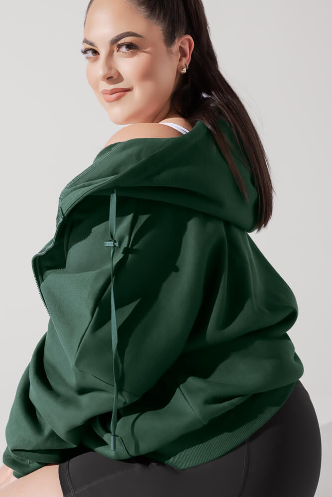 Zip Cloud Hoodie - Game Time Green