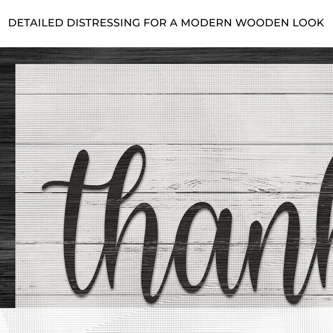 Thankful And Blessed Sign III