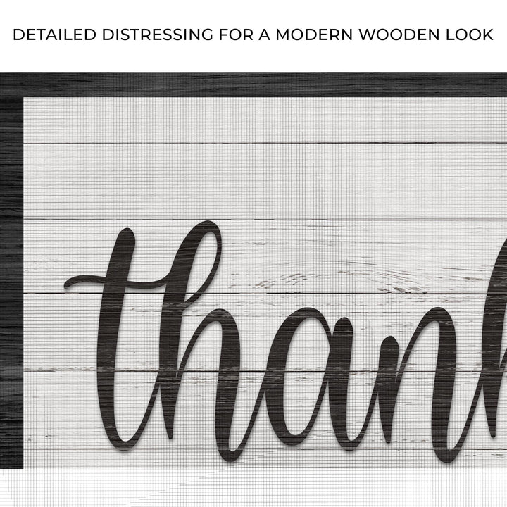 Thankful And Blessed Sign III