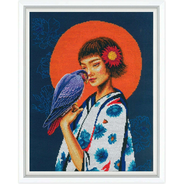A bird in gentle hands - freedom in the heart M1072 Counted Cross Stitch Kit