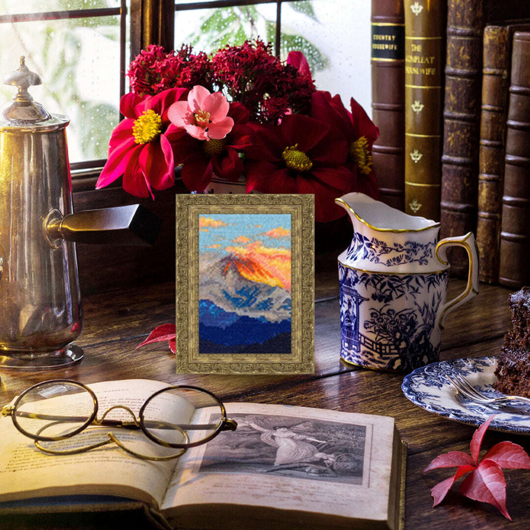 A dream flowing down from the mountains C419 Counted Cross Stitch Kit