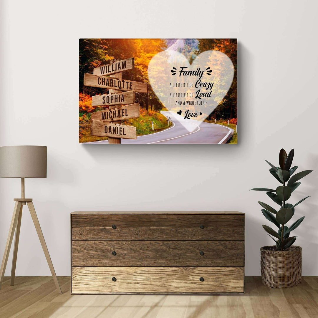 A Lot of Love Family Names Sign II