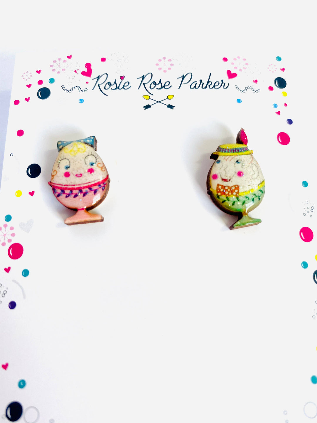 Little Easter Egg Studs by Rosie Rose Parker