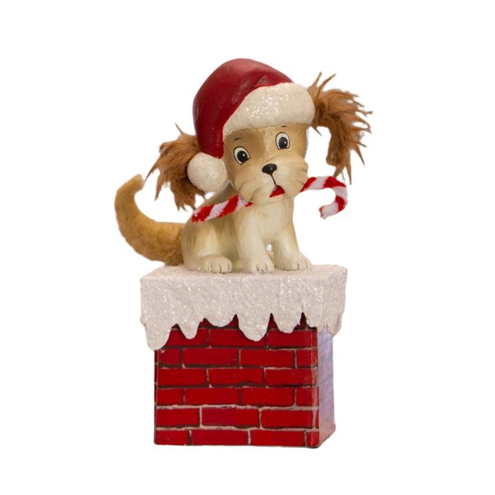 Christmas Puppy on Box by Bethany Lowe