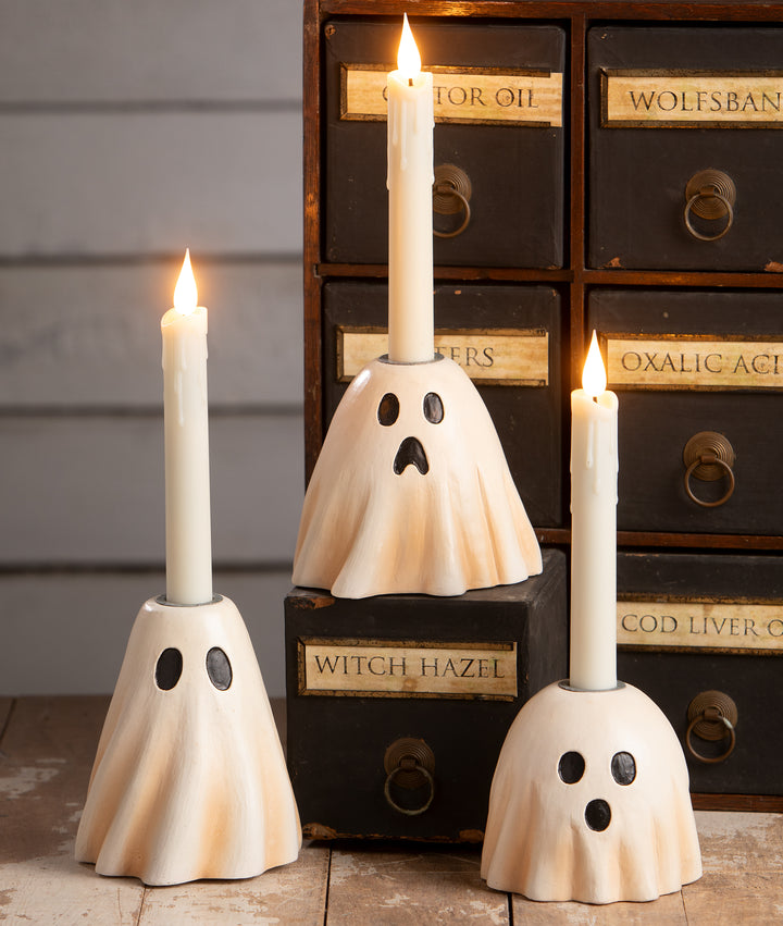 Scared Ghost Candlestick by Bethany Lowe Designs, image 4