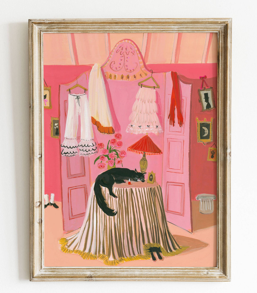 Catnip 8.5"x11" Art Print by Janet Hill