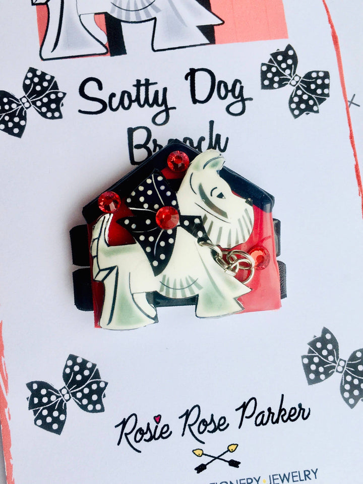 Scottie Dog Brooch by Rosie Rose Parker