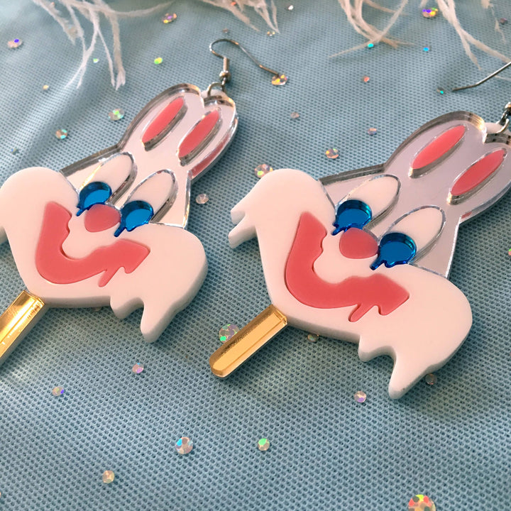 Melty Bugs Bunny Popsicle Earrings