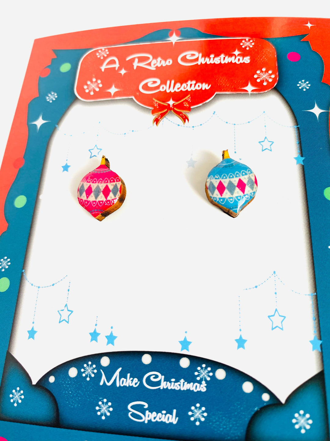 Retro Bauble Stud Earrings by Rosie Rose Parker