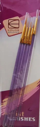 Kolos Set of paint brushes 7011. Synthetic Round. 5pc.