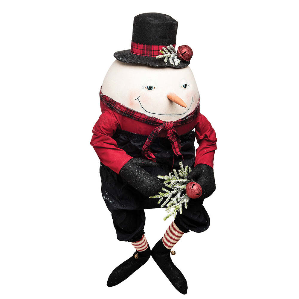 Abercrombie Snowman Gathered Traditions Art Doll by Joe Spencer 