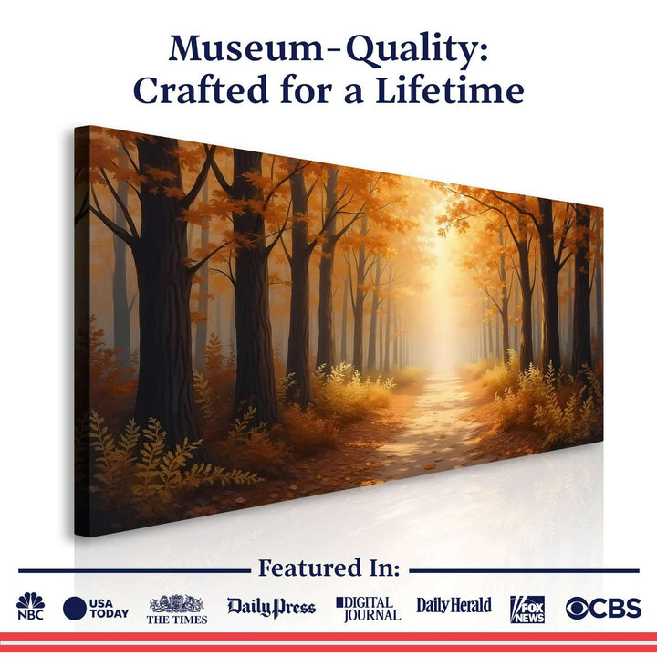 Abstract Forest Landscape Wall Art